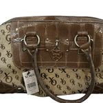 XOXO  Women's Satchel‎ Handbag Dark Cognac with Heart Charm Photo 7