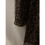 Forever 21  Black Floral Cutout LS Cottagecore Babydoll Open Back Mini Dress Sz M Photo 3