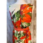 Eliza J  Tropical Floral Chiffon Maxi Dress - Size 4 Photo 5