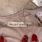Mustard Seed Embellished Cut Out Sexy Dress Photo 5