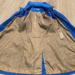 Michael Kors Womens Blue Trench Coat Photo 6