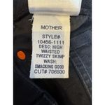 MOTHER SNACKS High Waisted Twizzy Skimp In Smacking Good Sz 23 Black Straight Photo 10