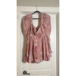 Evermore Corset Soft Pink Floral Mini Dress Bardot Size 10 Photo 3