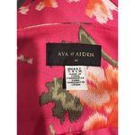 Ava And Aiden Floral Wrap‎ Maxi Dress Ruffle Pink Multicolor Size Large Lined Photo 2