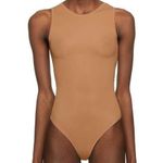 SKIMS | Jelly Sheer Crewneck Thong Bodysuit in Sienna | Size XS Photo 0