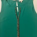 Naked Zebra Green Sleeveless Blouse - Size Small - Gently Used Photo 1