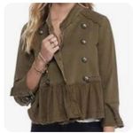 Free People  y2k women’s army green peplum utility blazer Xs Photo 1