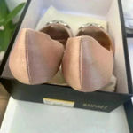 Badgley Mischka Embellished Peep Toe D'orsay Heel Pumps 9.5M Photo 4