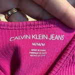 Calvin Klein Jeans Calvin Klein Women’s Medium Seamless Cropped V-Neck Tank Hot Pink Photo 5