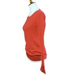 J.Crew  Orange/Red Cotton Crew neck Sweater Size Small Photo 2