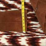 Brown Tall Knee High Real Leather Suede Boots Pointed Toe Block Heel Cowgirl Western Rodeo NFR Cowboy Sz 5.5 Measurements in pics Photo 6