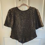 Laurence Kazar  v cut shirt 1980’s Vintage Embellished Beaded silk Zip Blouse Photo 7