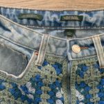 Wild Fable  high rise cutoff shorts crocheted detail Photo 2