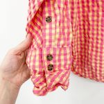 Free People FP We The Free Womens Boho High Tide Button Down Gingham Shirt XS Photo 5