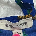 Miss Daisy Awesome pineapple tank top pullover blue yellow size small Photo 3
