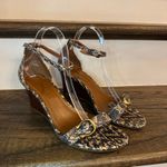 Coach Odetta Wedge With Signature Buckle Sandal Ankle Strap Size 9.5 Photo 1