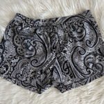 Michael Kors  Paisley Print Black White Drawstring shorts NWOT Size 12 Photo 0