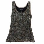 INC International Concepts Sequins Sleeveless Dressy Tank Top Size XS Brown Photo 1