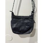 Brighton  BABY BARBADOS BLUE PEBBLED LEATHER ZIPTOP CROSSBODY‎ SHOULDERBAG W Photo 4