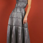 Ciao Lucia Tutti Dress Oyster silver gray polkadot polka dot size XS Photo 0