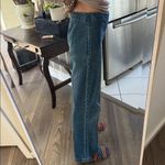 Ann Taylor  Dark Blue Straight Leg high waisted funky Jeans size 2 Photo 1