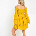 Free People  Counting Daisies Off-the-Shoulder Embroidered Dress Photo 2