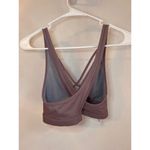 Victoria Sport  Mauve Laser-Cut Detail Strappy Back Sports Bra M Photo 3
