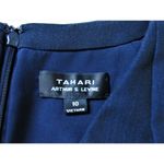 Tahari NWT ASL Kilo in Navy Blue Cap Sleeve V-neck Stretch Sheath Dress 10 $159 Photo 6