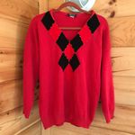 AMAZING VINTAGE KNIT RED/BLACK V Photo 0