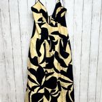 Mon Renn Dress Women Size Large Abstract Surreal Midi Keyhole Detail Strappy Photo 0