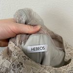 Hebeos A-Line/Princess Scoop 3/4 Sleeves Lace Chiffon Floor-Length Dress Size S Photo 6