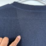 Tory Burch  Navy Gold Buttons Merino Wool Buttoned Cardigan Size Large #VEG-0107 Photo 3