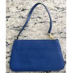 Michael Kors  Fulton Limited Edition Cadet Blue Leather Wristlet Clutch Photo 3