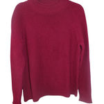 Duluth Trading Co. Women's Medium Chunky Knit Mock Neck Sweater Berry Red Photo 0