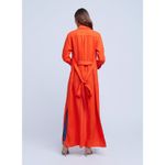 L'Agence NWOT L’AGENCE Cameron Long Shirt Dress Cherry Tomato Belted Womens Size XS *FLAW Photo 3