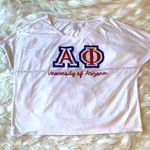 Bella Canvas University of Arizona Alpha Phi Glitter Open Back Top Size XL Photo 2