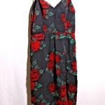 Lovers & Friends Black Rose Mini Dress Dark Romantic Sexy Date Night XS * Floral Photo 0