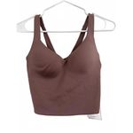 Nike Alate Training Tank Seamless Padded Sports Bra Smokey Mauve/White NWT XS Photo 2