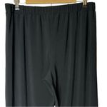 1. State  Black Split Leg Pull On‎ Pants Poly Spandex Pants Large Asymmetrical Hem Photo 7