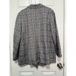 Talbots  Plus Women’s Blazer Gray,black White Blue Houndstooth Career Size 14 Photo 1