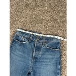 Levi's levi’s premium denim wedgie straight button fly distressed ripped jean womens 25 Photo 6