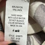 Ces Femme size large linen blend shorts romper tan floral print with pockets NWT Purple Photo 7