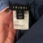 Tribal stretchy pull up pants . Size 12 Blue Photo 4