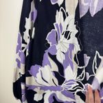 Chico's Floral Embroidered Cardigan Open Front Knit Sweater Boho Chic Travel Photo 2