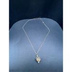 Silver Tone Tree Cage Box Glow in the Dark Necklace Photo 2