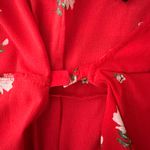 Divided  H&M Red Floral Wrap Dress Photo 3
