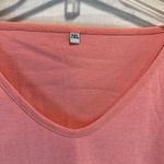 None Oversized V-neck Tee Short sleeves pink salmon Women’s size XXL Photo 1