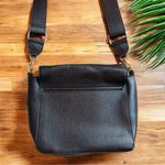 Disney  Mickey Icon Black Faux Leather Crossbody Bag – Adjustable Strap Photo 1