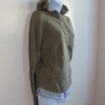 Ralph Lauren Lauren  Women's‎ Waffle Knit Cowl Neck Hoodie Pullover Green Size M Photo 3