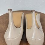 Kelly & Katie Womens Shoes 8.5 Cream Patent Leather Bow Open Toe Pump Heels Photo 11